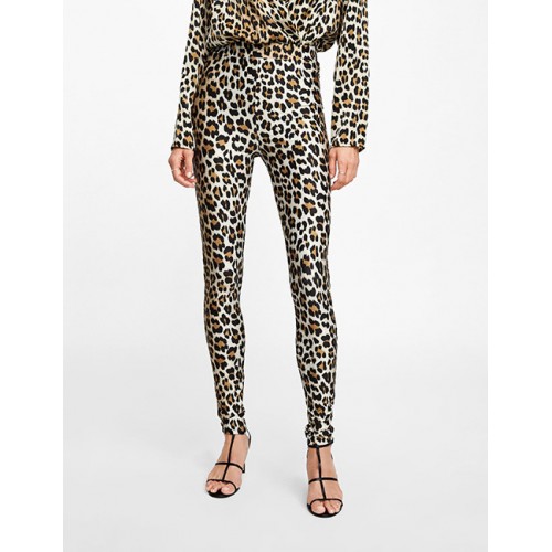 Fashion Leopard Leopard Pattern Decorated Long PantsNo.:E875725(0) Write a review