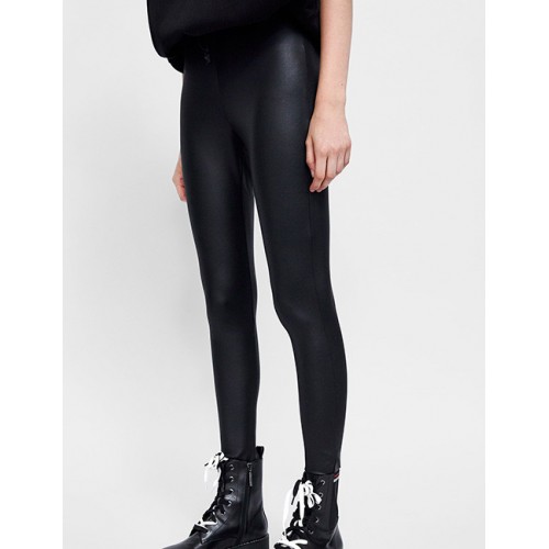 Fashion Black Pure Color Decorated Simple LeggingsNo.:E930255(0) Write a review