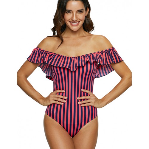 Fashion Red Stripe Pattern Decorated SwimwearNo.:F193305(0) Write a review