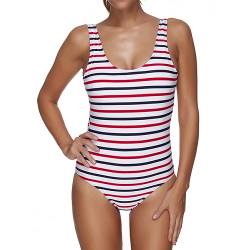 Fashion Multi-color Stripe Pattern Decorated SwimwearNo.:F193605(0) Write a review