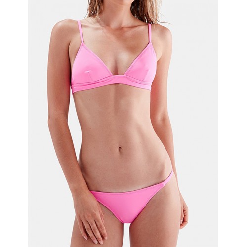 Sexy Pink Pure Color Design Split SwimwearNo.:F224955(0) Write a review