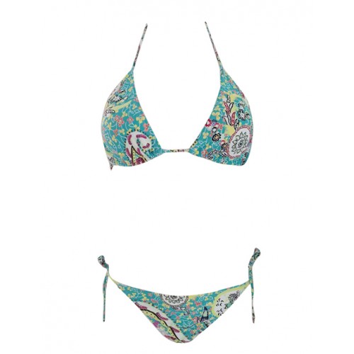 Sexy Pale Green Flower Pattern Design Simple BikiniNo.:F225625(0) Write a review